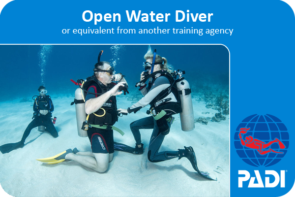Open water diver training card.